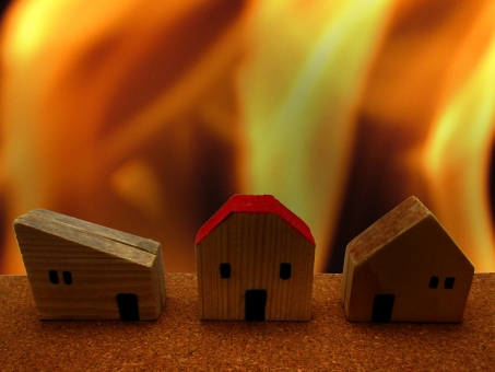火災と一軒家